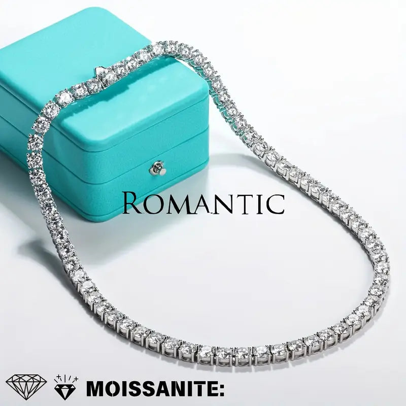 S925 Silver - Moissanite Tennis Necklace