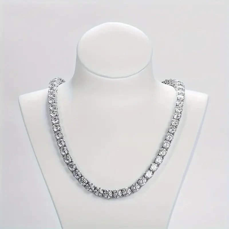S925 Silver - Moissanite Tennis Necklace