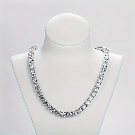 S925 Silver - Moissanite Tennis Necklace
