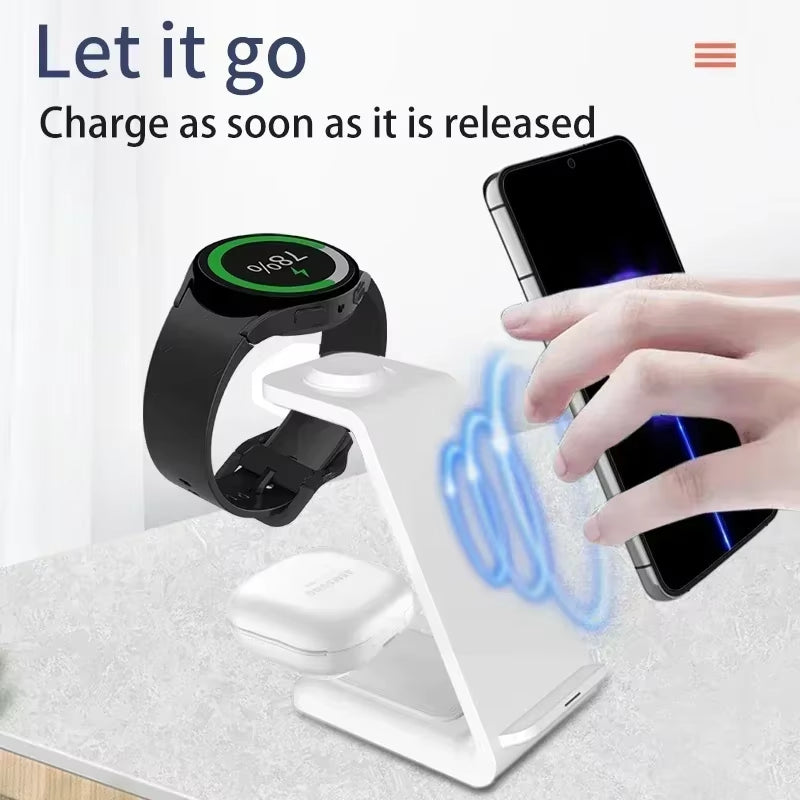 3-In-1 Fast Wireless Charging Dock