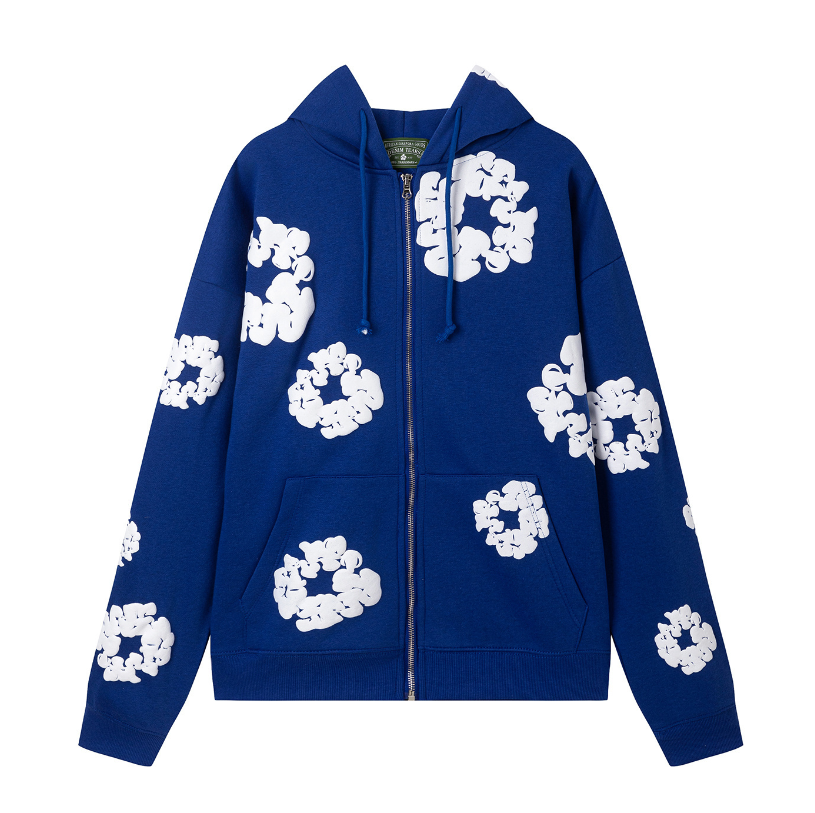 Men’s Denim Hoodie Jacket – Casual Streetwear Jean Coat with Hood